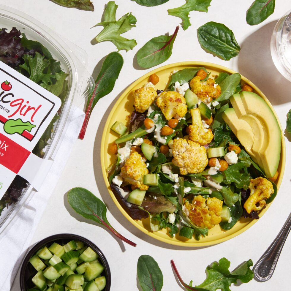 Roasted Turmeric Cauliflower & Chickpea Salad Bashas'